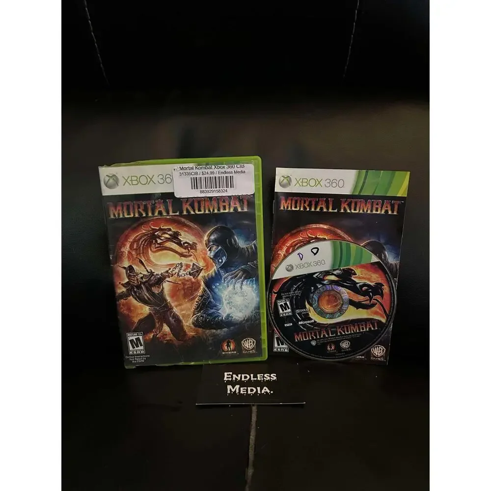 Mortal Kombat Microsoft Xbox 360 CIB Video Game